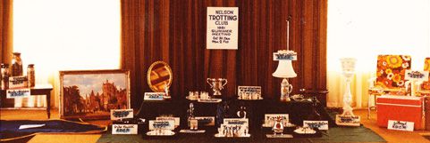 Cups and Prizes available to be won at the Nelson Trotting Club Summer Race Meeting, 1981
