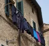 Even in historic cities, the washing must go out