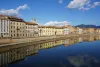 Afternoon sun on the Arno in Pisa