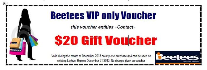 $20 voucher from BEETEES Nelson and Motueka