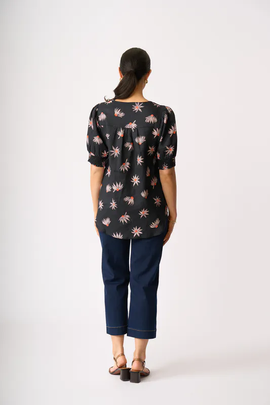 Model wearing In Flower Swing Out Top By Preen Available at Beetees Nelson