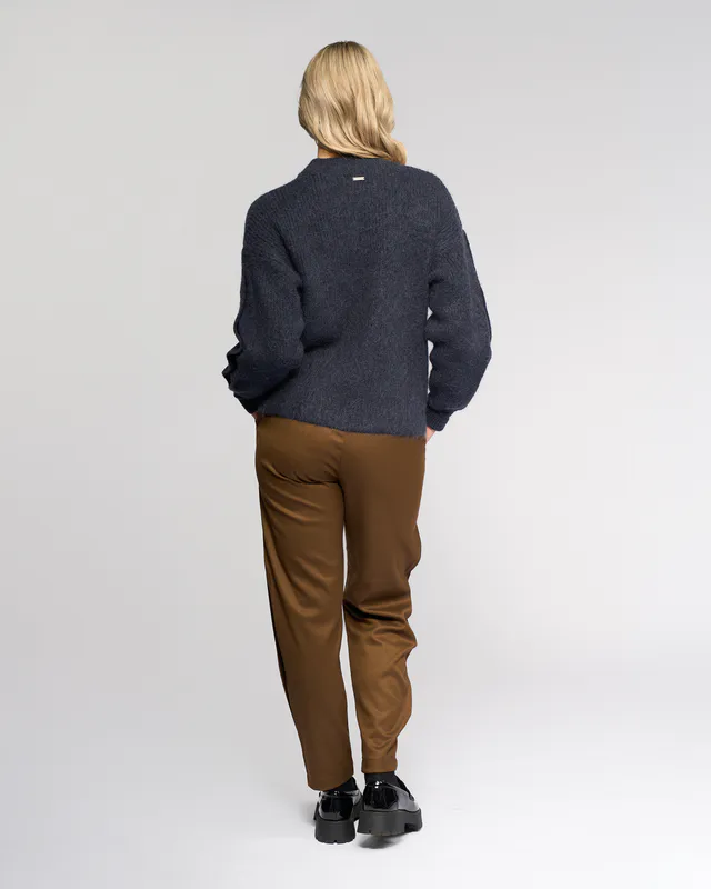 Model wearing Ink Luca Sweater By Knewe Available at Beetees Nelson