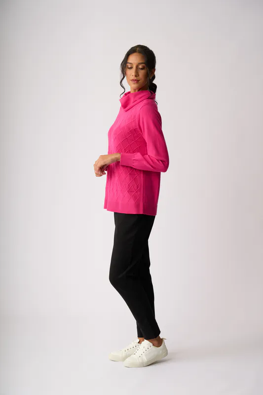 Model wearing Black Adjustable Cuff Trousers By Esplanade Available at Beetees Nelson