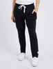 Model wearing Black Celine Trackpant By Elm Available at Beetees Nelson