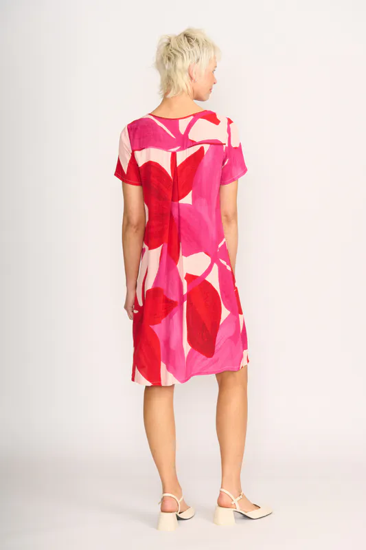 Model wearing Petals Dress - Swing Back By Foil Available at Beetees Nelson