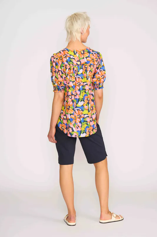 Model wearing Summer Burst Swing Out Top By Preen Available at Beetees Nelson