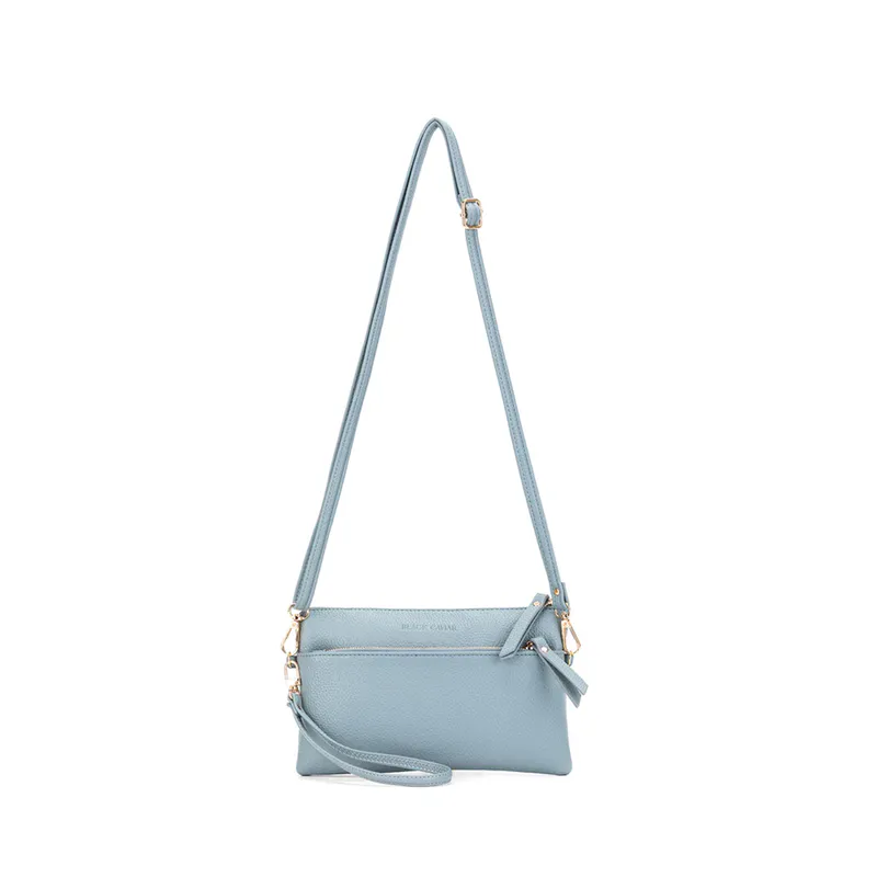 Jessie Ocean Breeze Blue Crossbody/Clutch By Black Caviar Available at Beetees Nelson