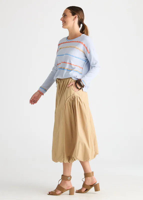 Model wearing Sky Lace Top By Zaket & Plover Available at Beetees Nelson