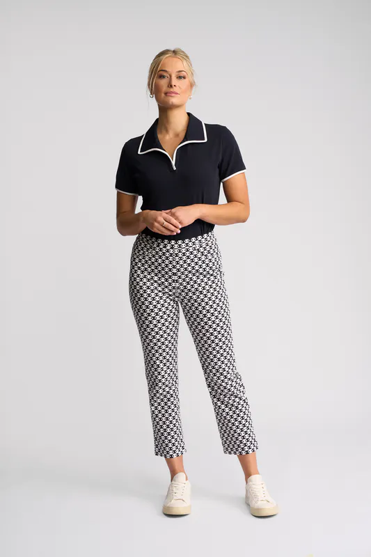 Model wearing Dixie Sierra 7/8 Pant By Vassalli Available at Beetees Nelson
