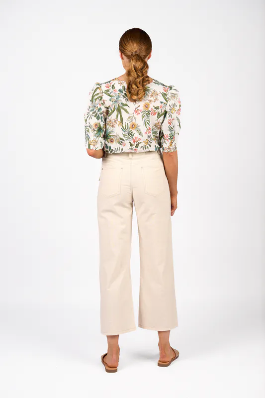 Model wearing Natural Shade Pant By Knewe Available at Beetees Nelson