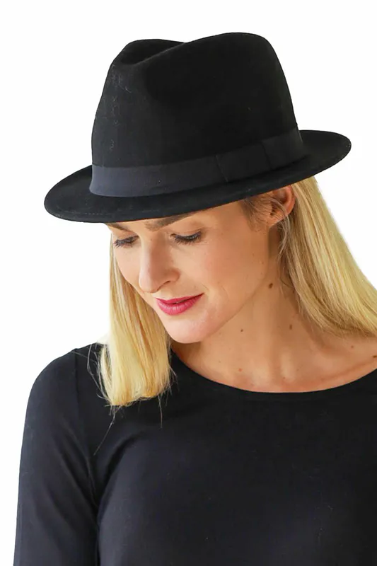 Wool Fedora By Archer House Available at Beetees Nelson