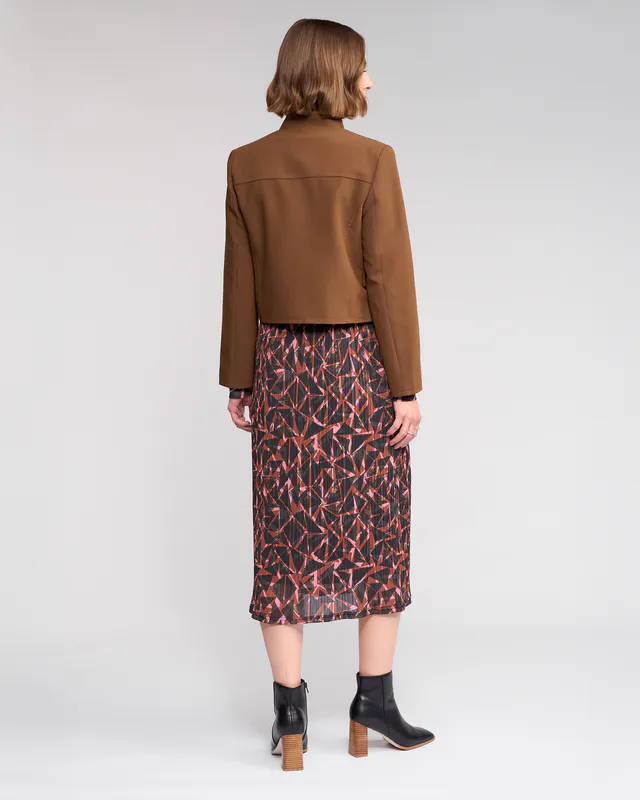 Model wearing Cedar Soho Jacket By Knewe Available at Beetees Nelson