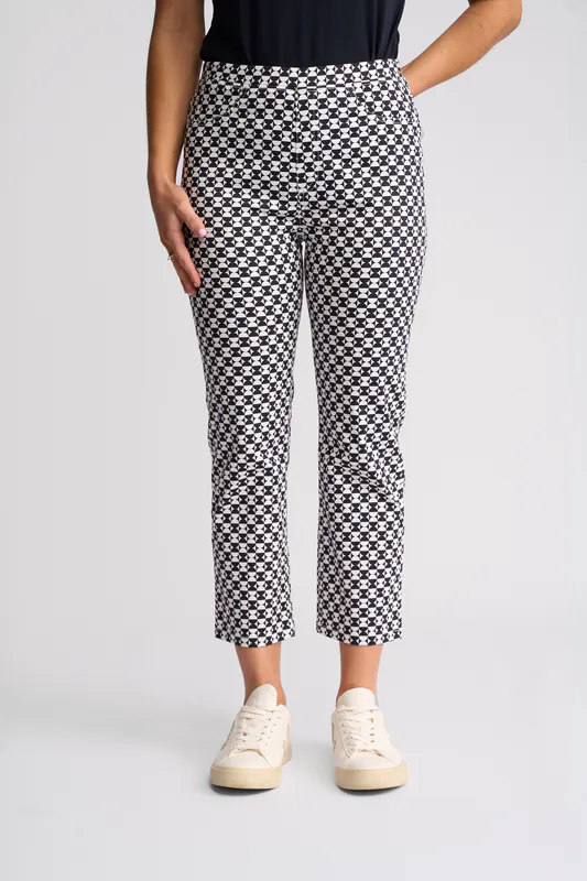 Model wearing Dixie Sierra 7/8 Pant By Vassalli Available at Beetees Nelson