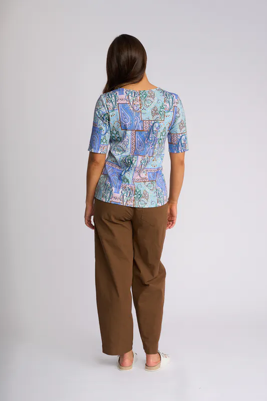 Model wearing kiki Carmen Top By Vassalli Available at Beetees Nelson