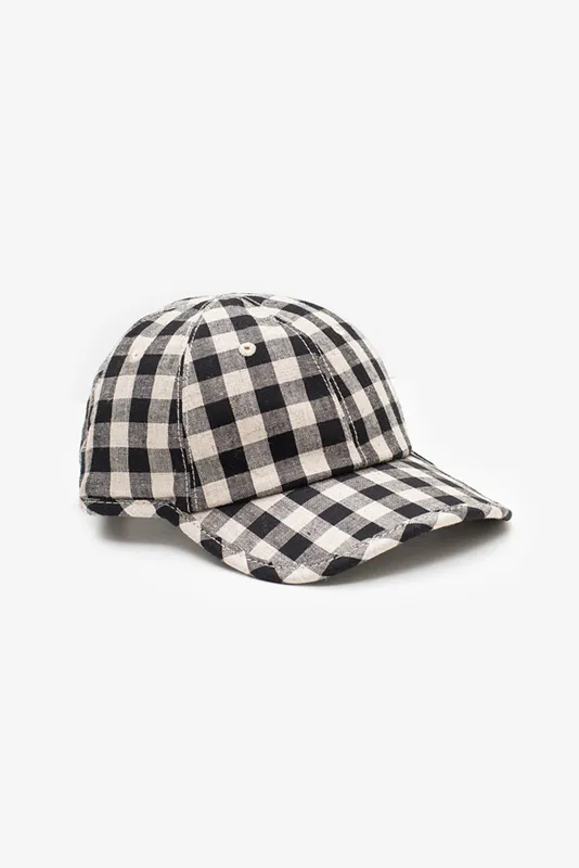 Black Gingham Cap By Antler NZ Available at Beetees Nelson