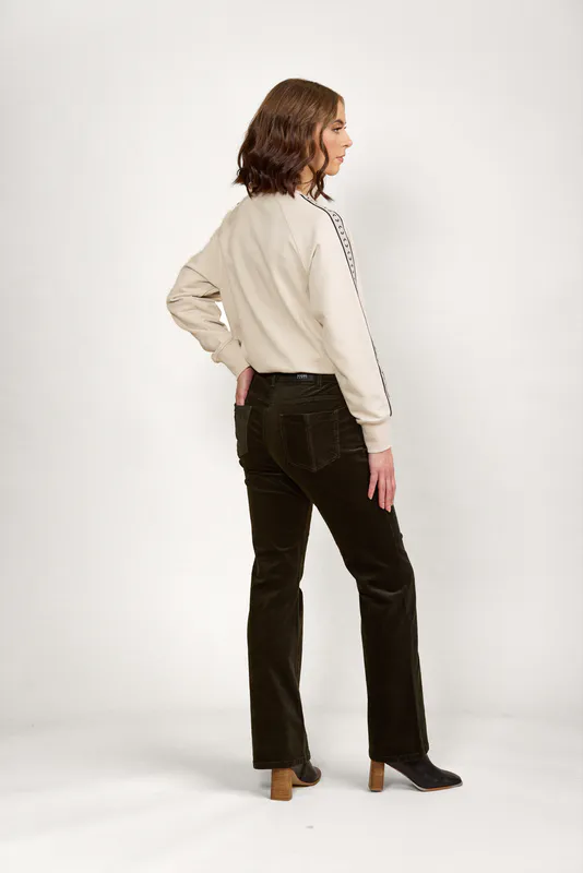 Model wearing Hunter Potter Cord By Knewe