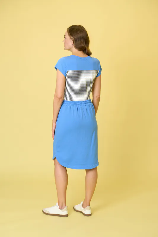 Model wearing Bluebelle Sumner Tee By Charlie Jane Available at Beetees Nelson