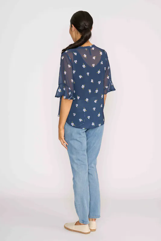 Model wearing Blue Wash That's Inthreadable Jean By Memo Available at Beetees Nelson