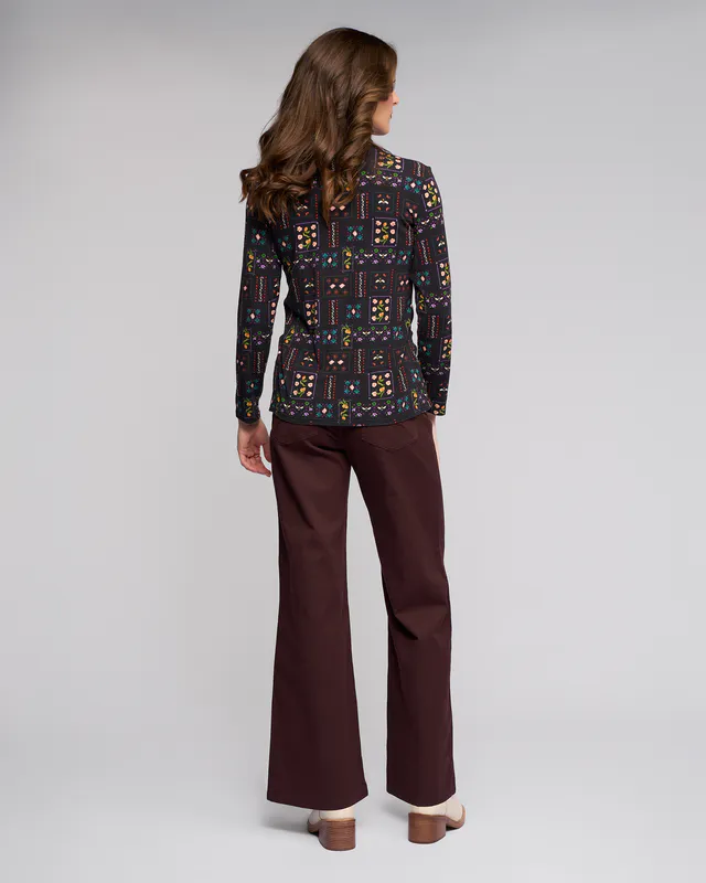 Model wearing Haven Foundation Knit Top By Vassalli Available at Beetees Nelson