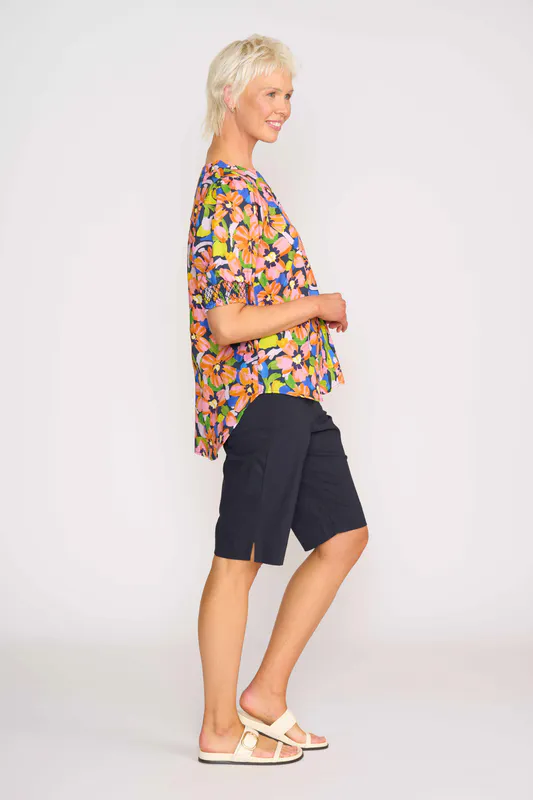 Model wearing Summer Burst Swing Out Top By Preen Available at Beetees Nelson