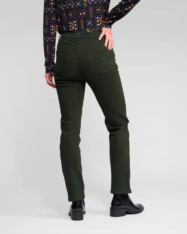 Model wearing Forest Column Knit Pant By Vassalli Available at Beetees Nelson