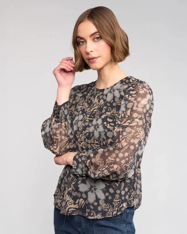Model wearing Haze Lexie Top By Knewe Available at Beetees Nelson