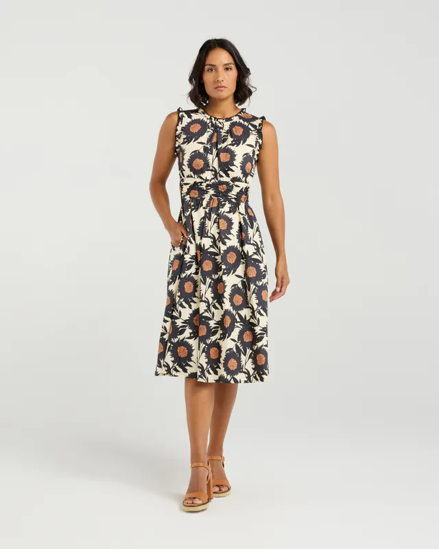 Model wearing Clementine Bloom Jackie Dress By Et Alia Available at Beetees Nelson