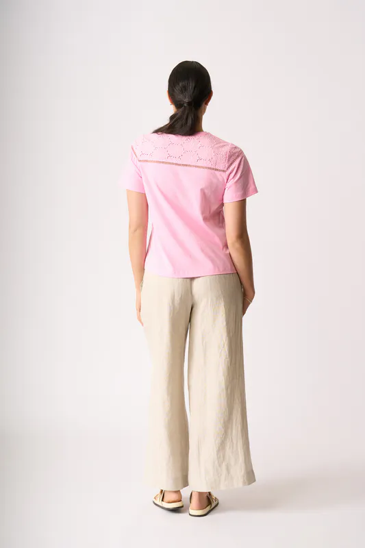 Model wearing String Pull Together Pant By Foil Available at Beetees Nelson