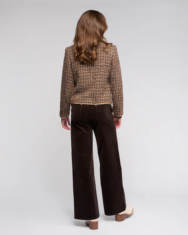 Model wearing Florence Stage Jacket By Vassalli Available at Beetees Nelson