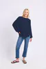 Model wearing Navy Sunshine Top By Elm Available at Beetees Nelson