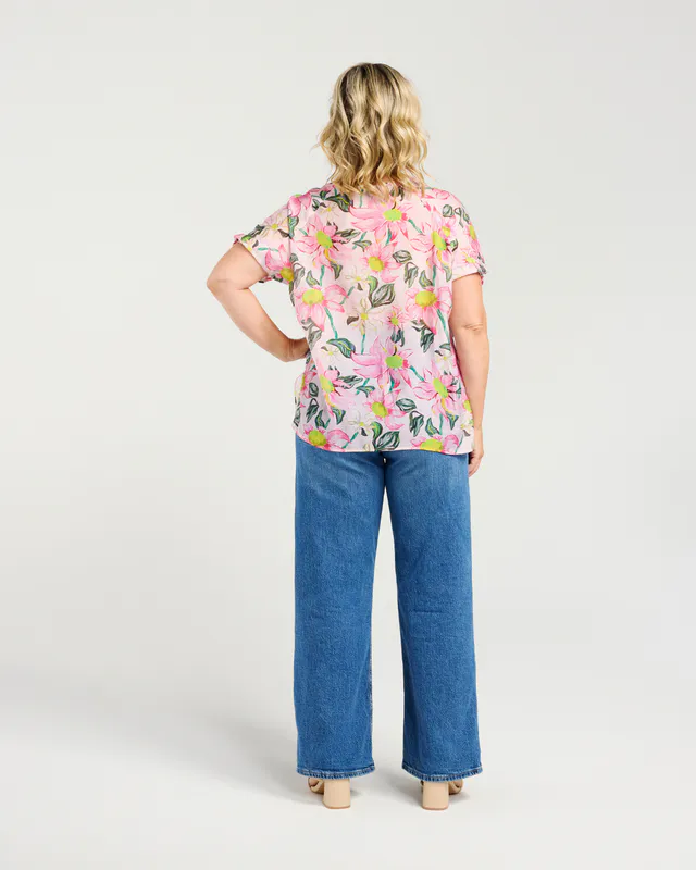 Mode wearing Gentle Garden Ella Top By Zafina Available at Beetees Nelson