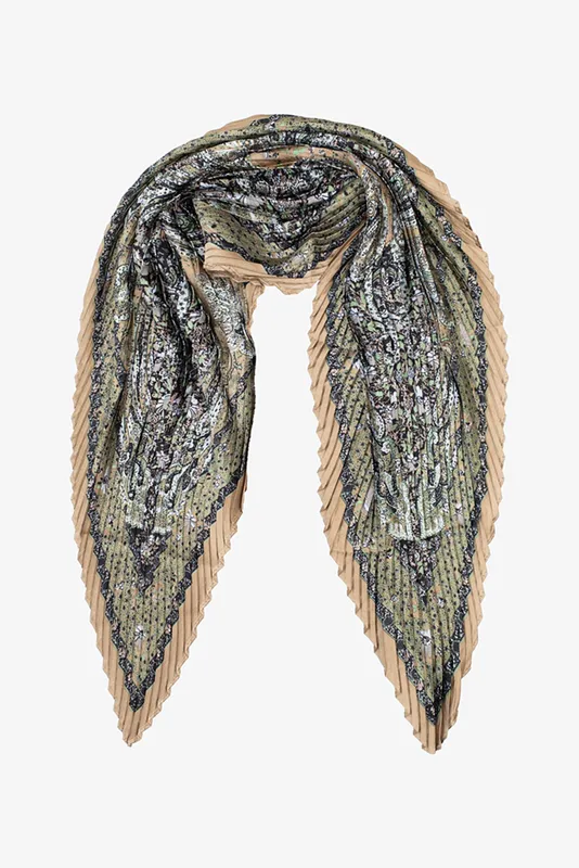 Olivette Pleated Scarf By Antler NZ Available at Beetees Nelson