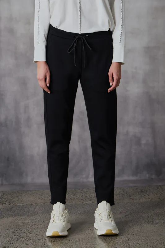 Model wearing Black Chiara Jogger By Lania Available at Beetees Nelson