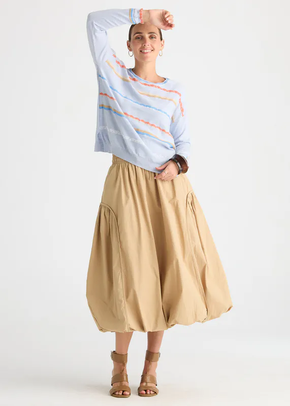 Model wearing Sky Lace Top By Zaket & Plover Available at Beetees Nelson