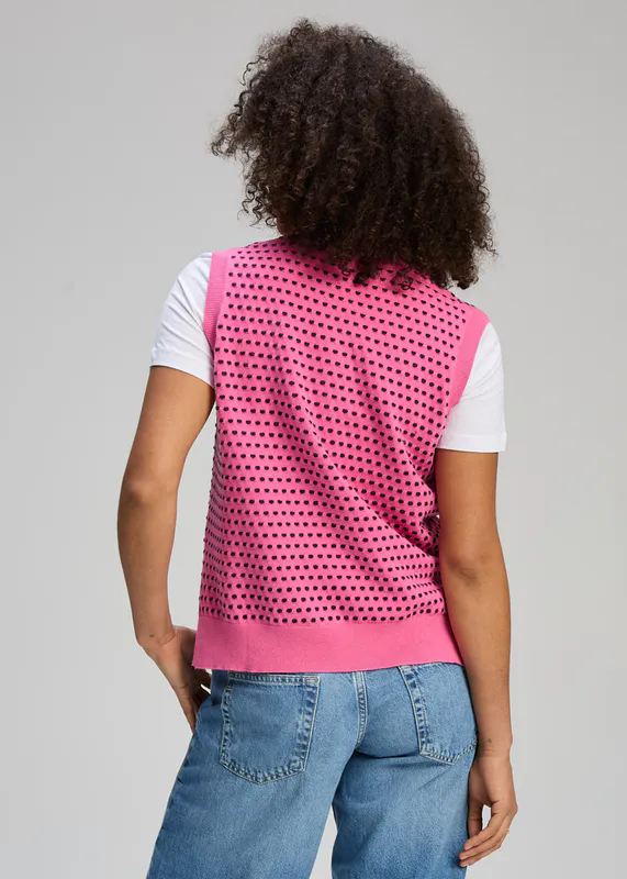 Model wearing Cosmos Textured Tank By Zaket & Plover Available at Beetees Nelson