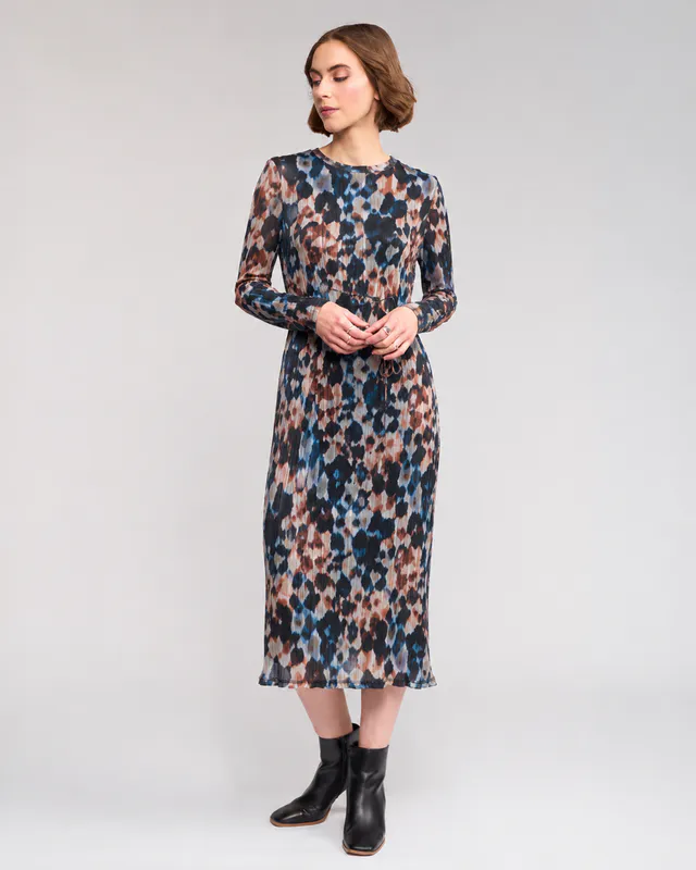 Model wearing Celine Feddie Dress By Knewe Available at Beetees Nelson