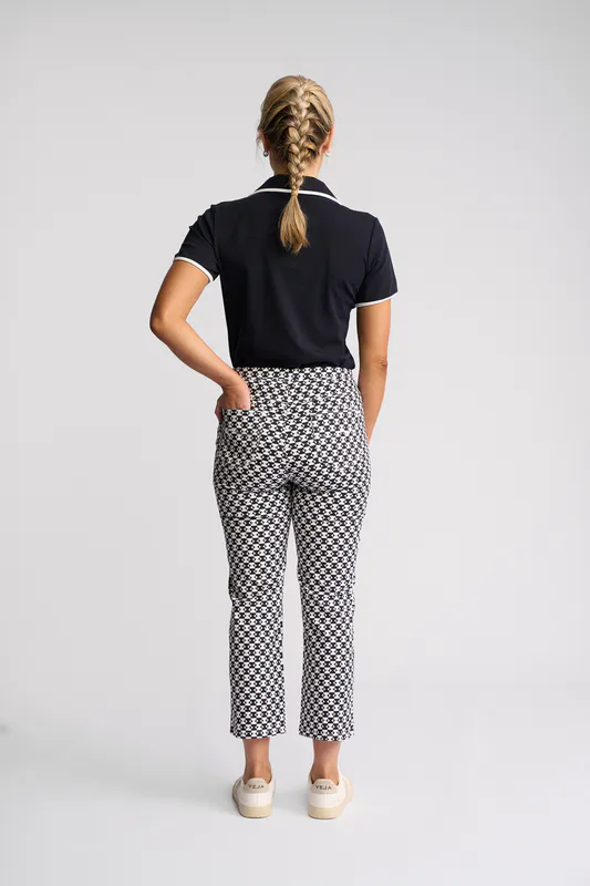 Model wearing Dixie Sierra 7/8 Pant By Vassalli Available at Beetees Nelson