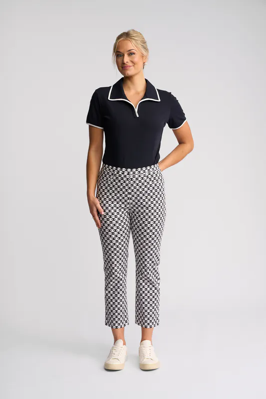Model wearing Dixie Sierra 7/8 Pant By Vassalli Available at Beetees Nelson