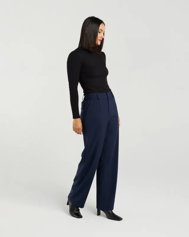 Model wearing Ink Riley Pant By Et Alia Available at Beetees Nelson