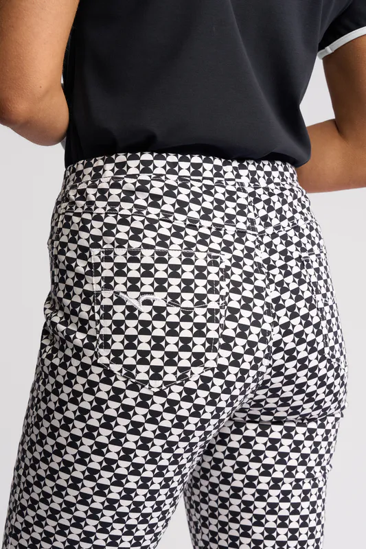 Model wearing Dixie Sierra 7/8 Pant By Vassalli Available at Beetees Nelson
