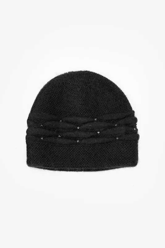 Black Cleo Beanie By Antler NZ