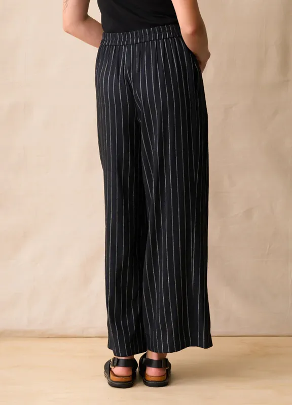 Model wearing Midnight Sloane Trouser By Neris Available at Beetees Nelson