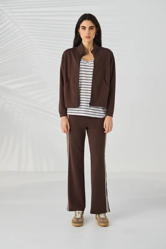 Model wearing Cocoa Holt Pant By Lania Available at Beetees Nelson