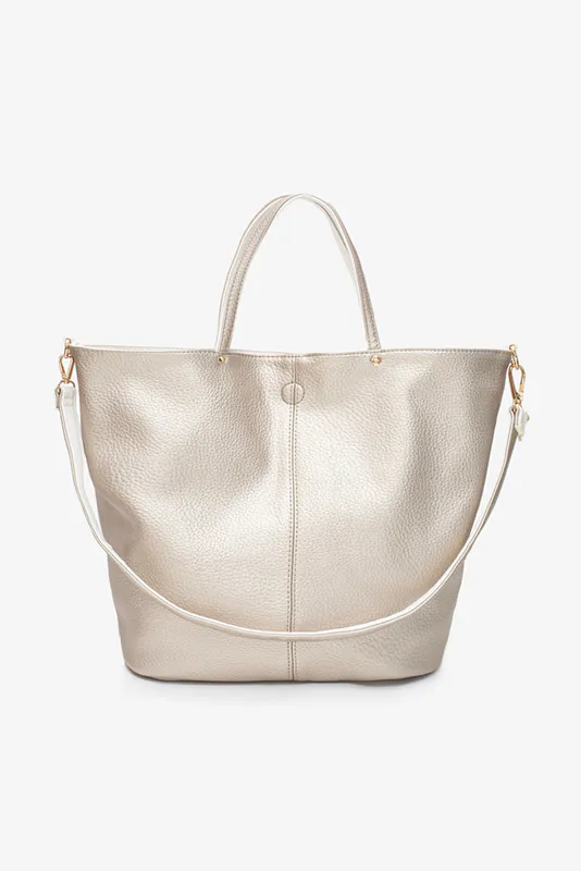 Bone & Gold Hartley Reversible Tote By Antler NZ available at Beetees Nelson