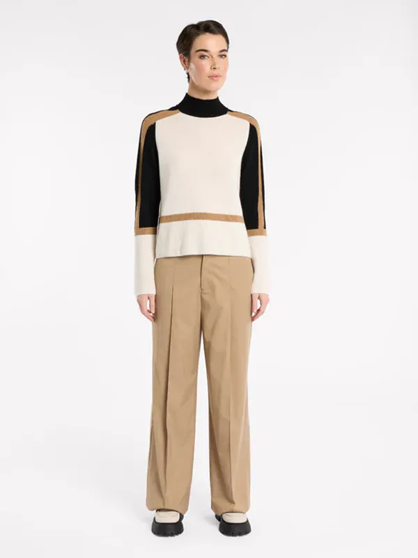 Model wearing Winter Harvest Jumper By Marco Polo Available at Beetees Nelson