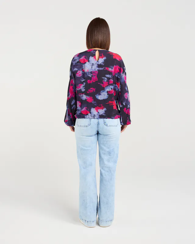 Model wearing Aurora Lotus Top By Seduce Available at Beetees Nelson