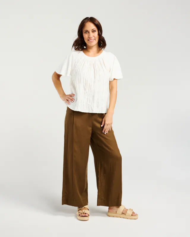 Model wearing Lace Bloom Maya Top By Zafina Available at Beetees Nelson