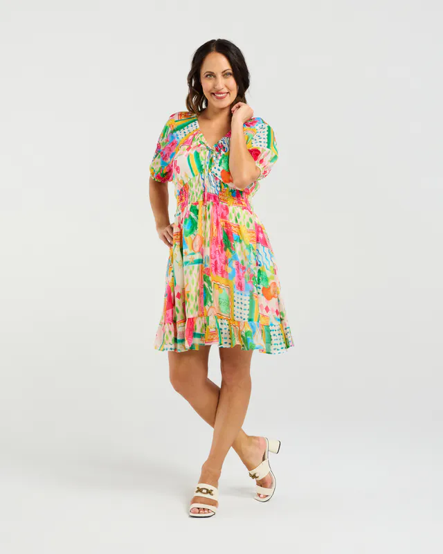 Model wearing Radiant Rowen Dress By Zafina Available at Beetees Nelson