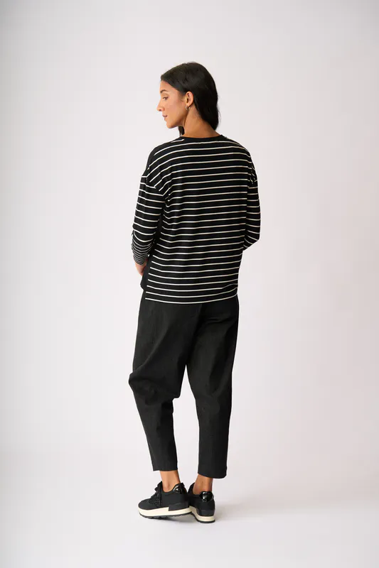 Model wearing Moon Phases Combo Print Top By Foil Available at Beetees Nelson