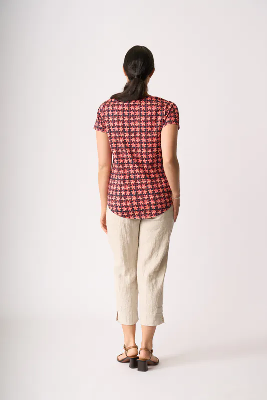 Model wearing String Tabbed Trousers By Preen Available at Beetees Nelson